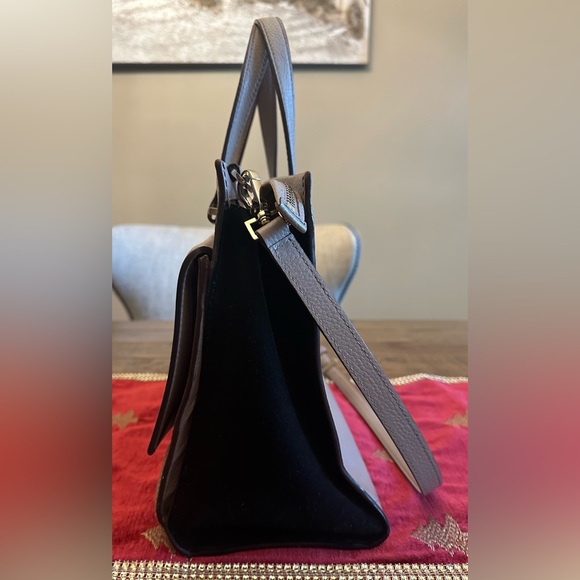 Kate Spade taupe pebbled leather large zip front flap shoulder bag - Picture 4 of 16